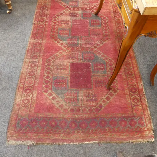 HAND KNOTTED ALL WOOL RUG 2150x1080mm