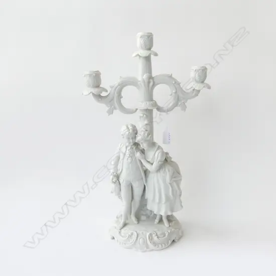 BLANC DE CHINE CANDELABRA H w. COUPLE H.480mm