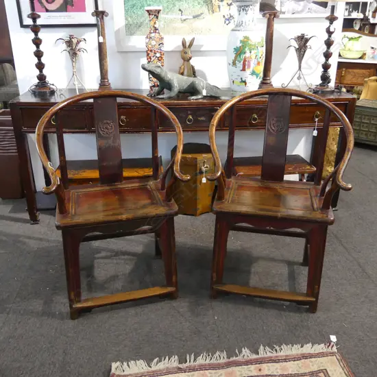 PR CHINESE MANDARIN ARMCHAIRS...