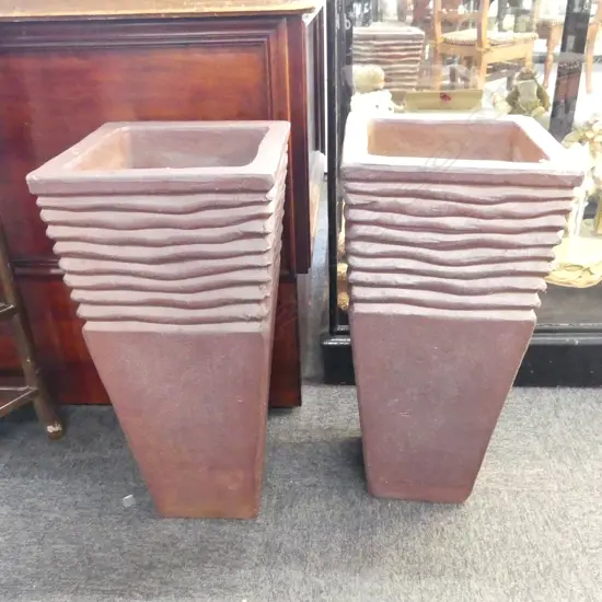 PR TALL SQUARE GARDEN POTS 280x280x600mm