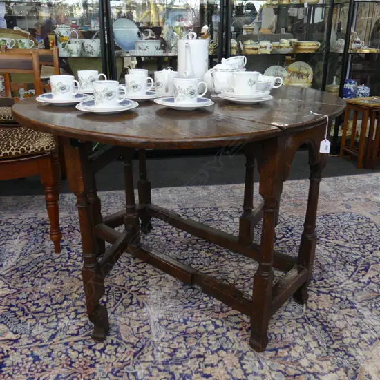 ANTIQUE DROP SIDE TABLE 950x395x700mm