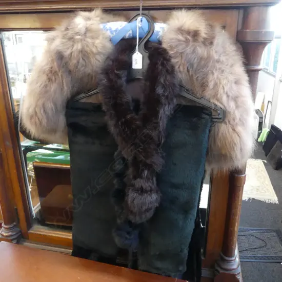6 ASST. FUR STOLES (3 FAUX)