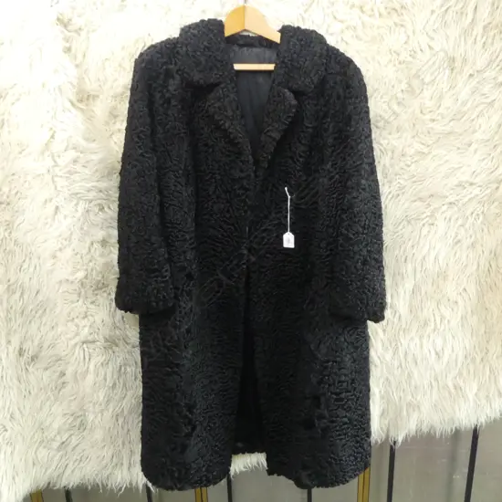 BLACK ASTRAKHAN COAT