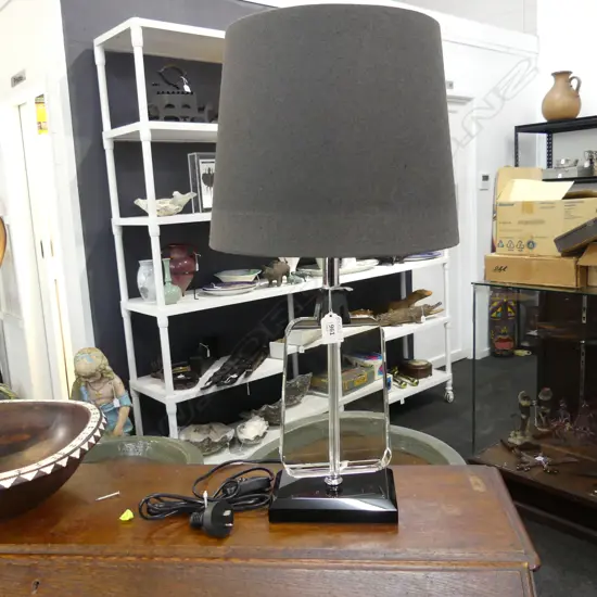 GLASS SIDE LAMP [WORKING] H 550mm chipped