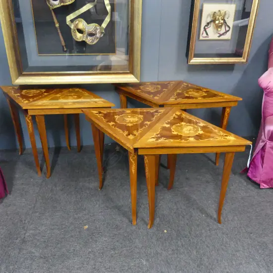 NEST OF SORRENTO MUSICAL TABLES 935mm dia all together