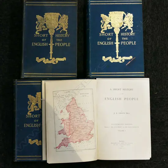 4 VOLS. GREENS HISTORY OF THE ENGLISH PEOPLE