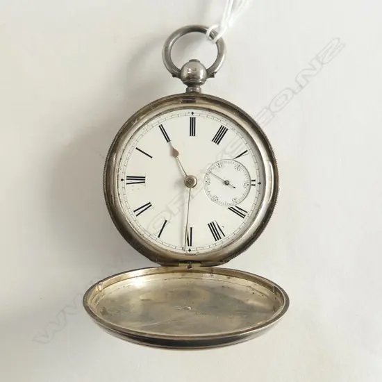 19thC W. EHRHARDT SILVER FUSSEE POCKET WATCH  no glass