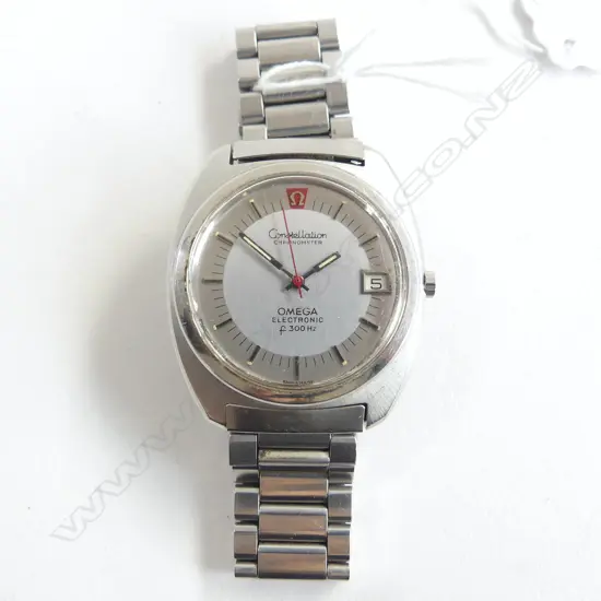 OMEGA CONSTELLATION CHRONOMETER ELECTRONIC f300Hz VINTAGE GENTS WRISTWATCH c1980 not running