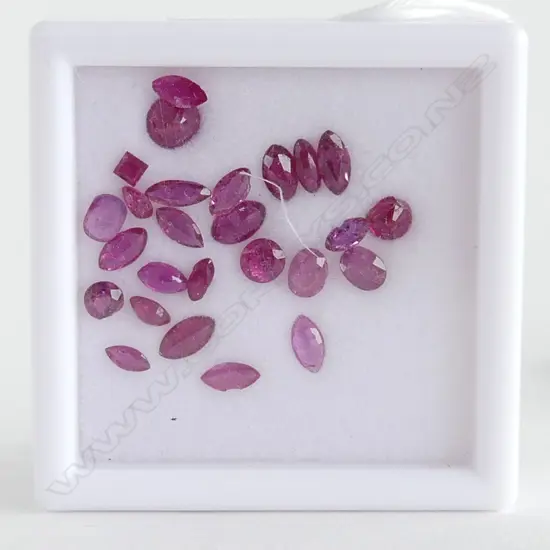5ct MIXED LOT FACETED RUBIES