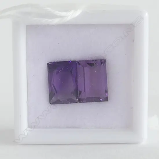 PR FACETED AMETHYSTS RETANGULAR CUT, 4.4ct