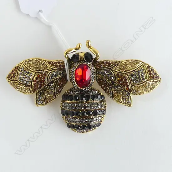 OVERSIZE MULTI COLOURED BUMBLE BEE BROOCH