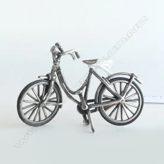 S/SILVER MINITURE BICYCLE H40MM 14G