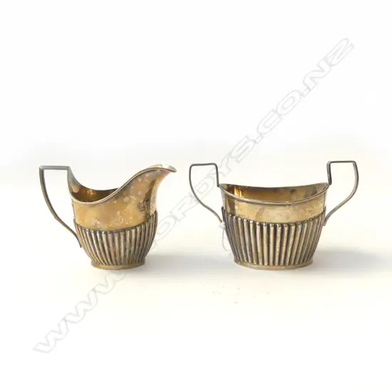 STG SILVER MILK JUG & SUGAR BOWL 189gms
