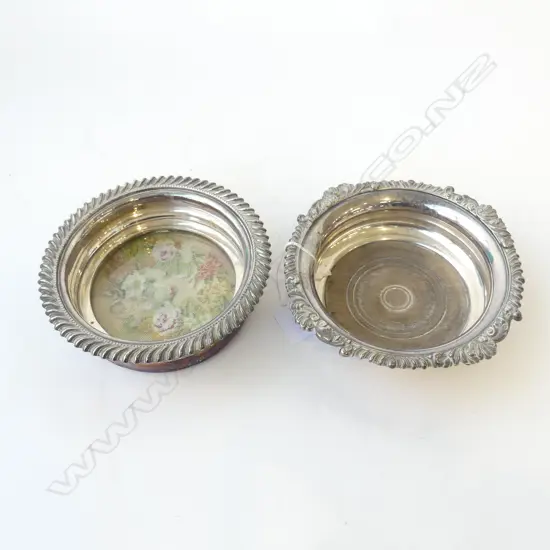 2 EP WINE COASTERS 170mm dia