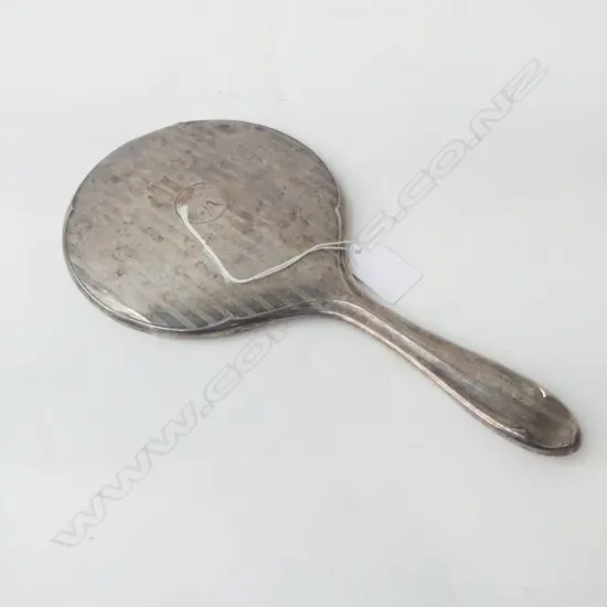 STG SILVER HAND MIRROR, B'HAM 1919 L.280mm