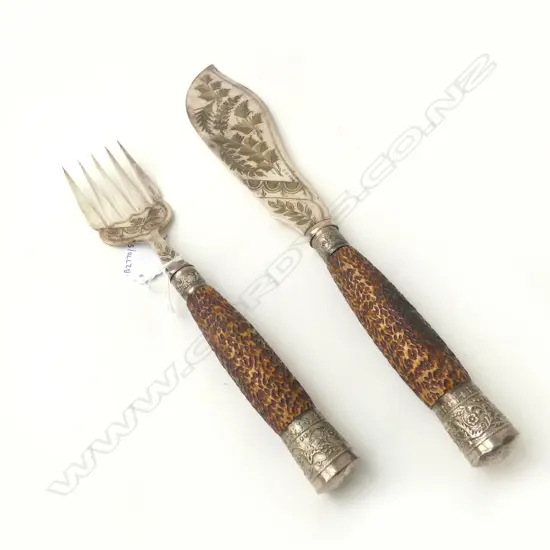 PR EP & BONE HANDLED FISH SERVERS L340MM