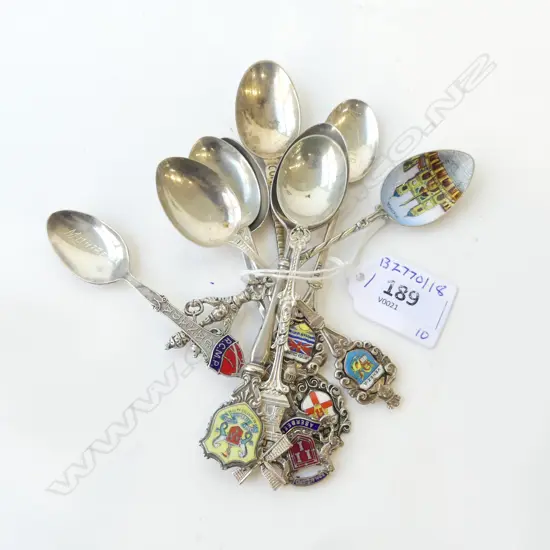 10 SILVER SOV SPOONS 104G