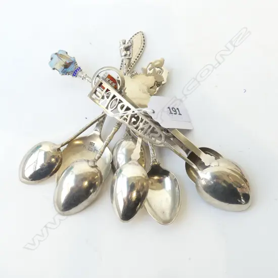 10 SILVER SOV SPOONS 123G