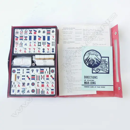 CASED MAH JONG SET W.285mm