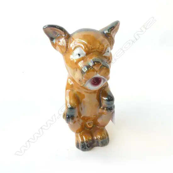 1930’S BONZO LUSTRE WARE DOG FIGURINE, H.180MM