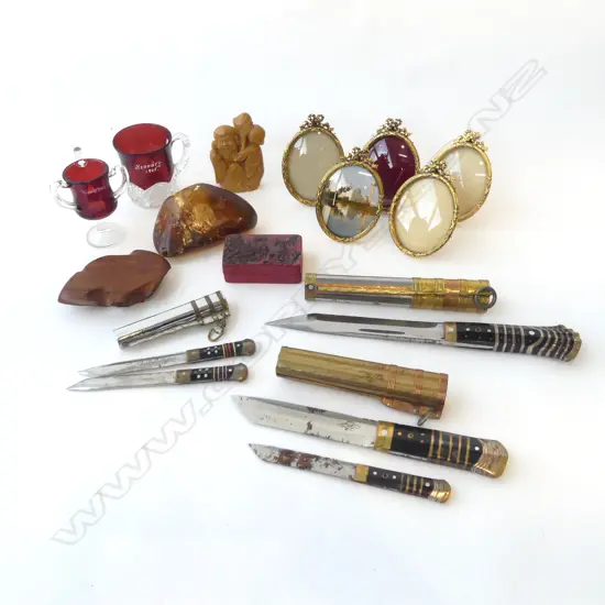 ASST. ORIENTAL ITEMS, 2 RED CUPS, KAURI GUM ETC