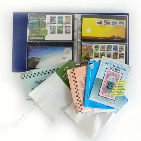 ASST NZ FIRST DAY COVERS ETC IN ALBUM & FOLDERS