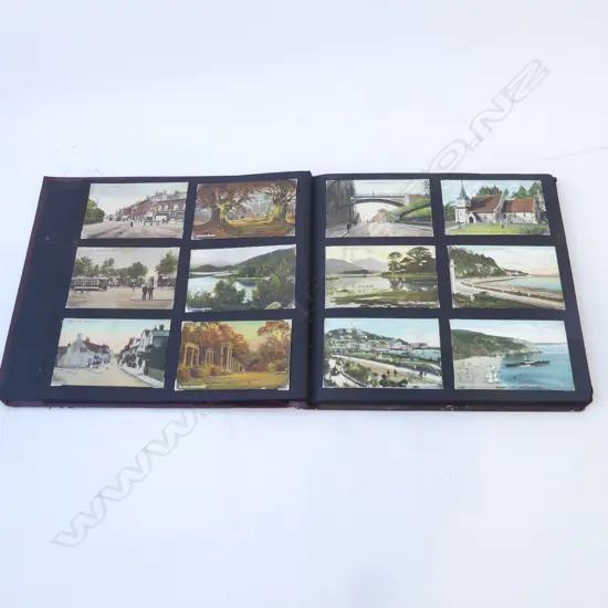 ANTIQUE POST CARD ALBUM