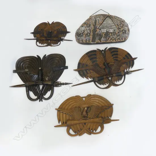 5 PNG WOOD WALL CARVINGS L550 LONGEST