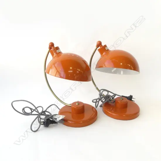 PR CONTEMPORARY ORANGE METAL LAMPS H.350mm