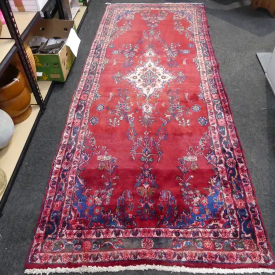 VINTAGE PERSIAN HAMADAN RUNNER, 1100 x 2800mm, some faults