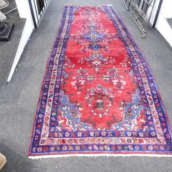 VINTAGE PERSIAN HAMADAN RUNNER, 950 x 3220mm, some faults