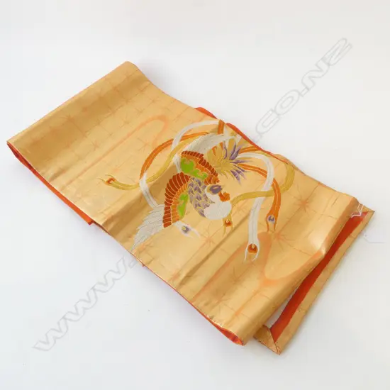 JAPANESE QUALITY VINTAGE HAND WOVEN SILK OBI