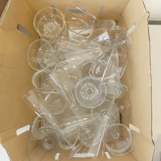 ASST. CRYSTAL DRINKING GLASSES ETC