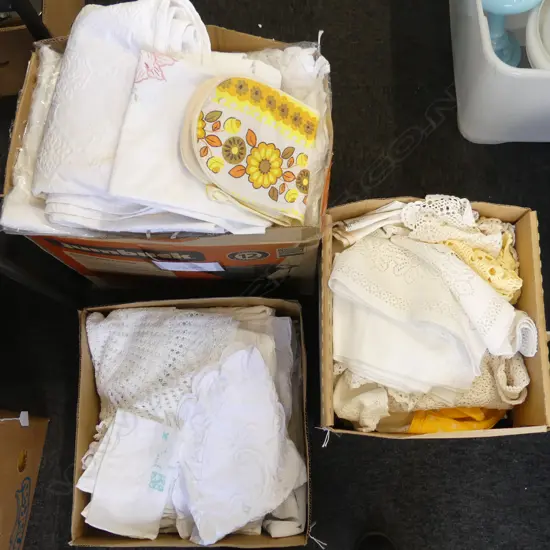 3 BOXES ASST. LINENS