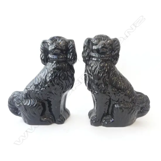 PR BLACK STAFFORDSHIRE DOGS H.300mm