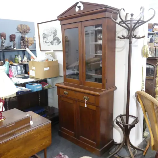 ANTIQUE MAHOGANY BOOKCASE CHIFFONIER 920x430x2150mm