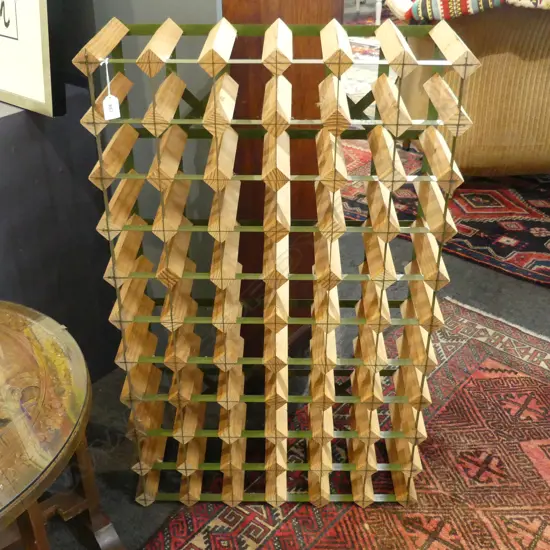 INDUSTRIAL STYLE WINE RACK 10x6 960x595mm