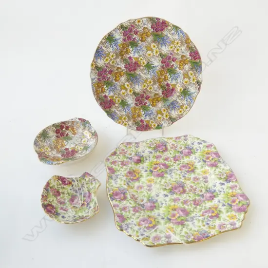 ROYAL WINTON AOF 2X MARGURIRE PAT PLATE & DISH &2X SUMMERTIME PAT