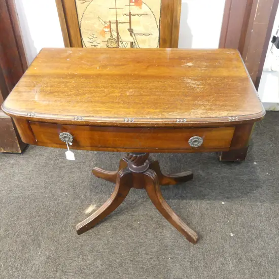 REGENCY STYLE PEDESTAL SIDE TABLE