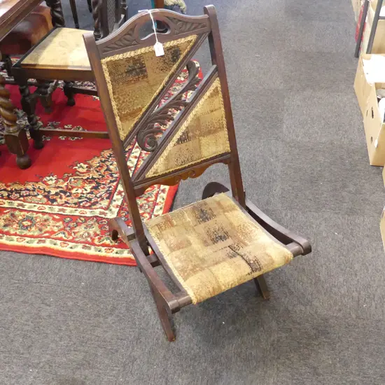 ANTIQUE FOLDING CHAIR
