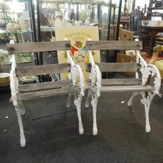 PR OUTDOOR CHAIRS; METAL BENCH ENDS