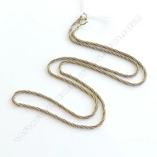 9ct YELLOW GOLD FINE NECK CHAIN L.510mm 6.65gms