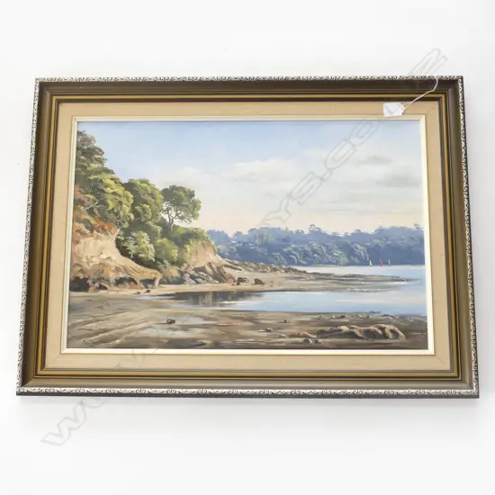 OIL ON BOARD GLENDOWIE BY JOY HOINHAM H550 L760MM