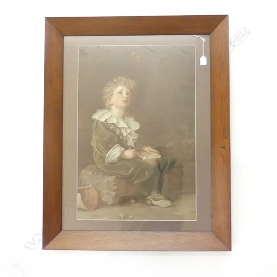 LARGE VINTAGE PEARS PRINT BUBBLES H930 L740MM