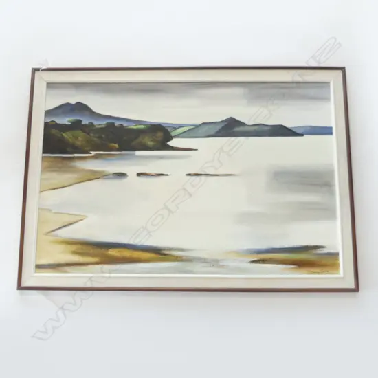 OIL ON BOARD MUSICK POINT & BROWNS ISLAND SIGNED  ISMAY CAULING H620 L1000