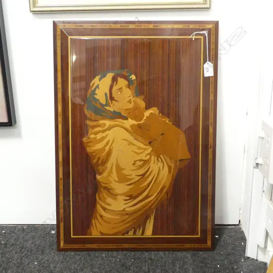 SORENTO ITALIAN INLAID WOOD PANEL MOTHER & CHILD H600 L400MM