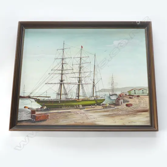 OIL ON BOARD ARUNDEL CASTEL SIGNED JAMES MACGREGGOR H670 L840MM