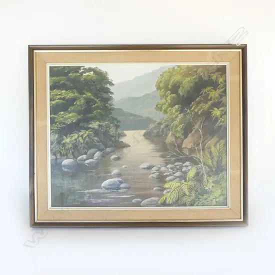 LANDSCAPE, OIL ON CANVAS, DIANA L STEWART 395mmx495mm