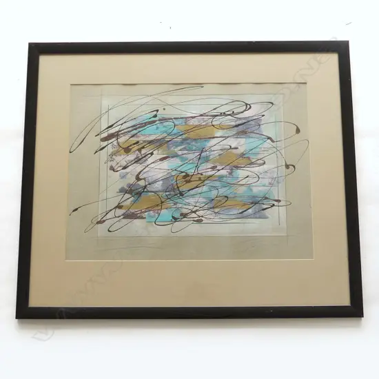 UNTITLED ABSTRACT, MIXED MEDIA, 450 x 600mm