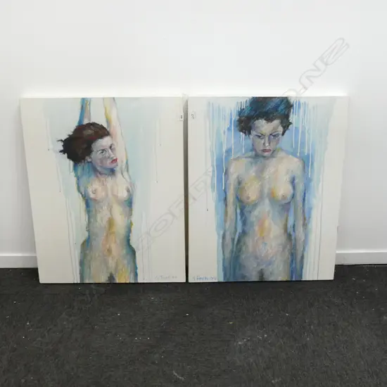 PR GRANT FINCH NUDES 'THOUGHTS ON KATE I & II' '09 760x610mm